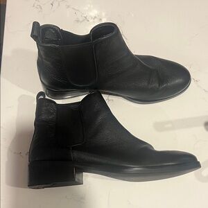 Cole Haan Leather Black Ankle Boots